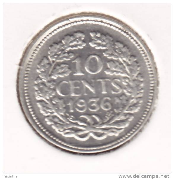 @Y@   Nederland / Wilhelmina  10 Ct  1936  (2114) - 10 Cent