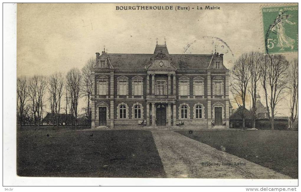 CPA (27)  BOURGTHEROULDE   La Mairie - Bourgtheroulde