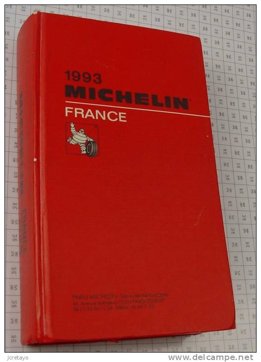 Michelin France Rouge De 1993, Ref Perso 376 - Michelin (guide)