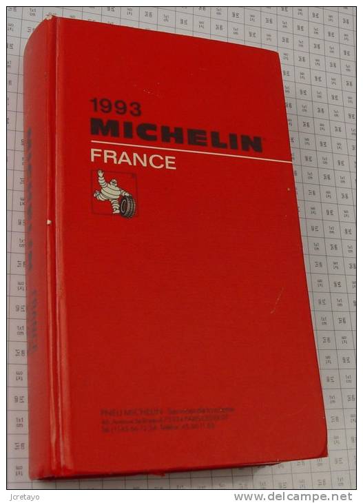 Michelin France Rouge De 1993, Ref Perso 376 - Michelin-Führer