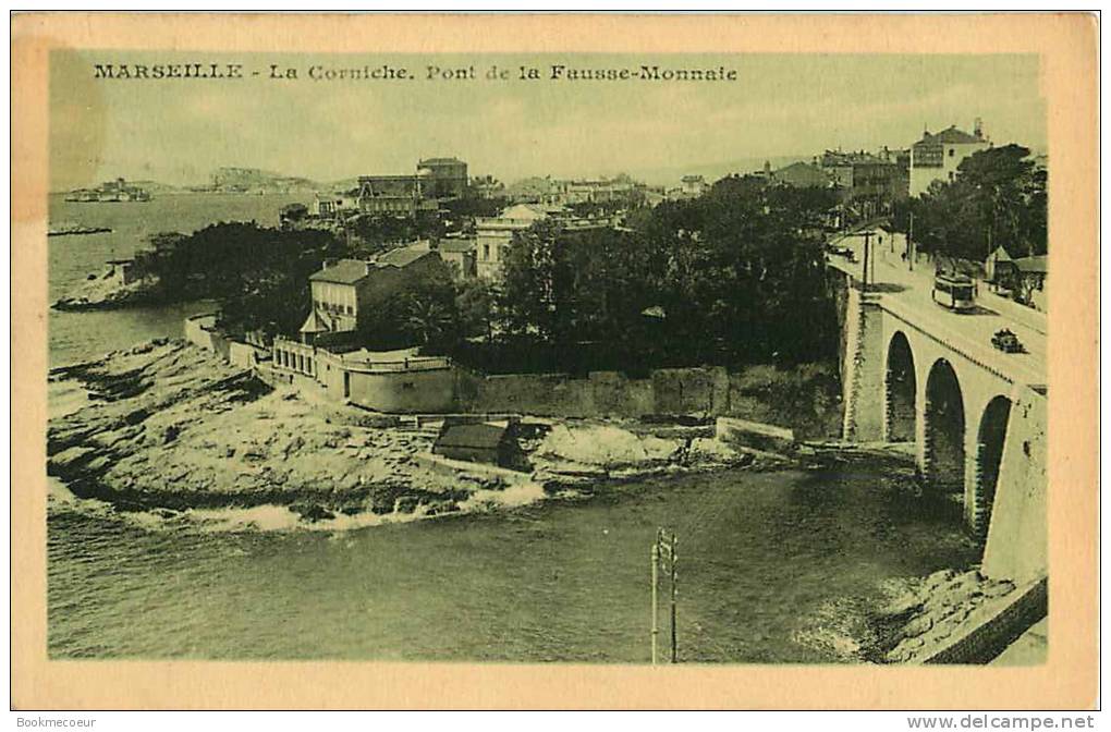 13   3 CARTES   MARSEILLE    LE CHATEAU D'IF  - LA CORNICHE - LA CORNICHE  PONT DE LA FAUSSE MONNAIE - Endoume, Roucas, Corniche, Playas