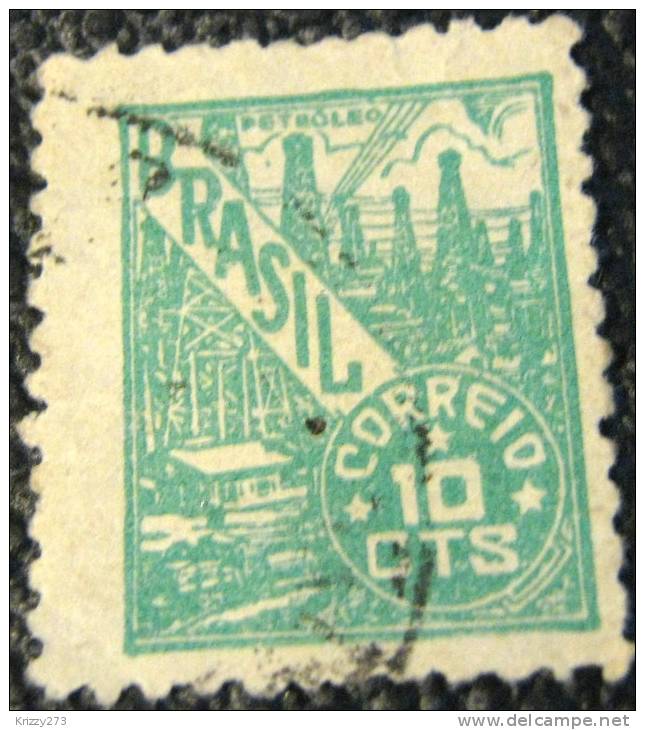 Brazil 1947 Oil Wells 10c - Used - Gebraucht