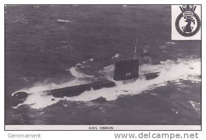 SHIPPING - SUBMARINE - HMS OBERON - Submarines