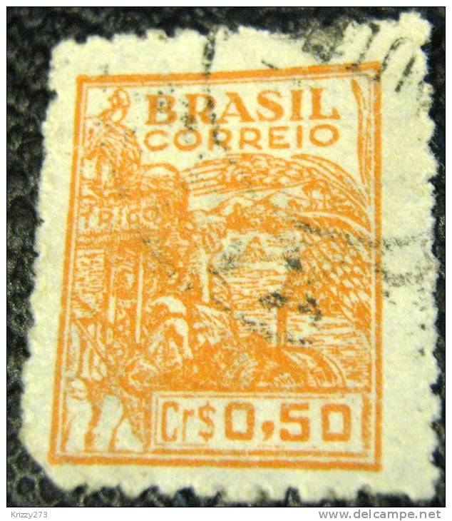 Brazil 1947 Wheat Harvesting 50c - Used - Usati