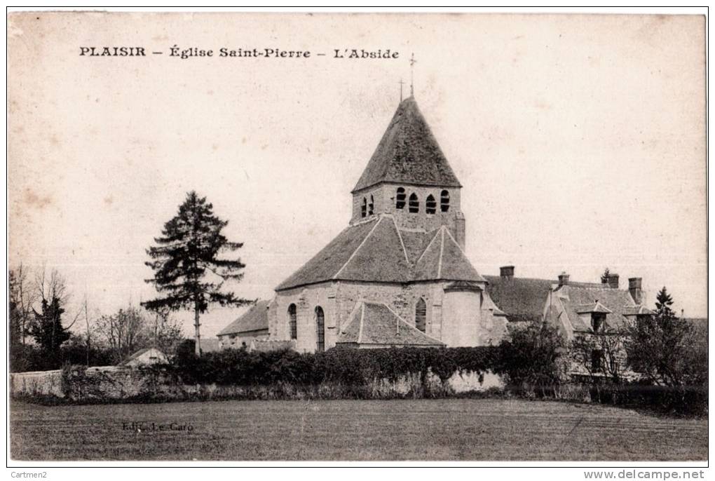 PLAISIR EGLISE SAINT-PIERRE L´ABSIDE 78 YVELINES - Plaisir