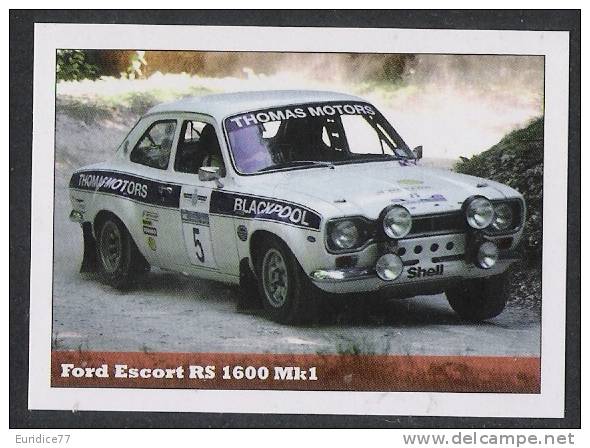 Fort Escort RS 1600 Mk1 Sticker - Size:70x50 Mm. Aprox. - Collection Of Vintage Cars - Otros & Sin Clasificación