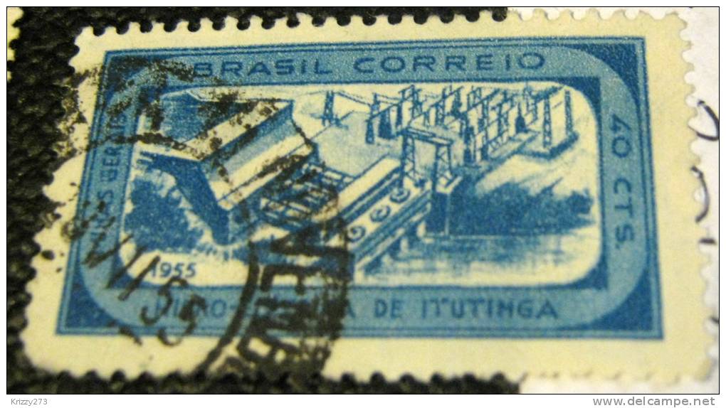 Brazil 1955 Itytinga Hydro-electric Station 40c - Used - Used Stamps
