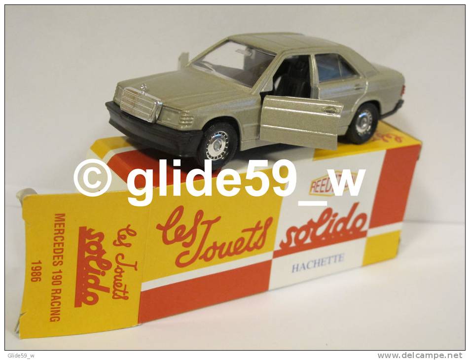Solido MERCEDES 190 RACING (1986) - Réédition Hachette Collection (NEUVE ! Avec Boîte D'origine) - Solido