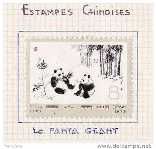 Chine 1973  Panda  N°1871 Neuf X (avec Charniere) - Neufs