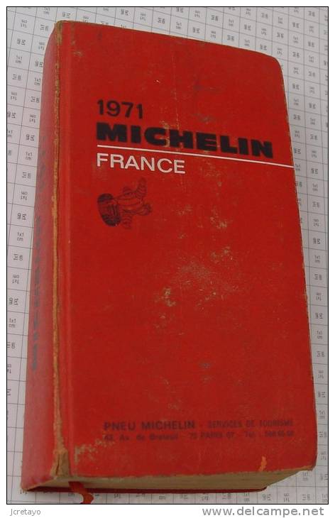 Michelin France Rouge De 1971, Ref Perso 388 - Michelin-Führer