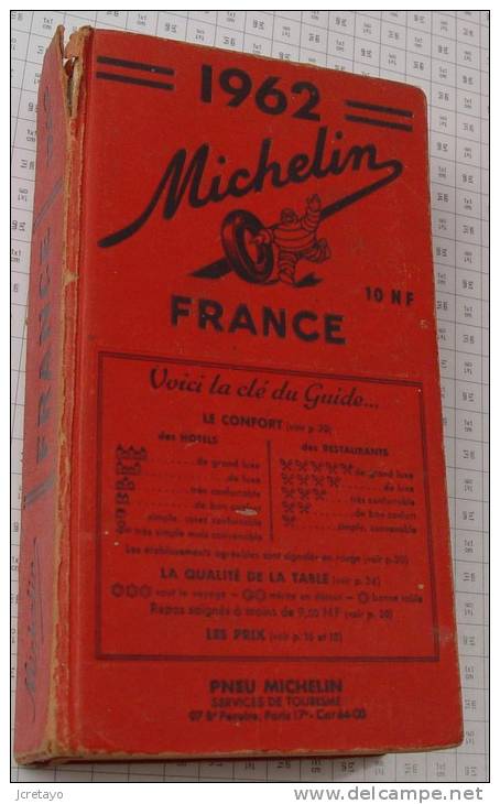 Michelin France Rouge De 1962, Ref Perso 394 - Michelin (guide)