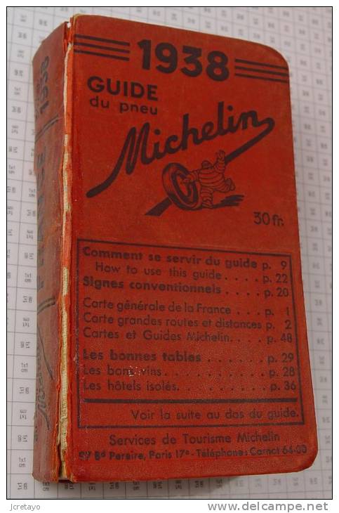 Michelin France Rouge De 1938, Ref Perso 397 - Michelin (guide)