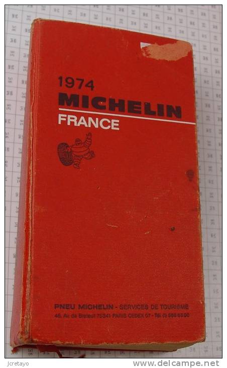 Michelin France Rouge De 1974, Ref Perso 396 - Michelin (guide)