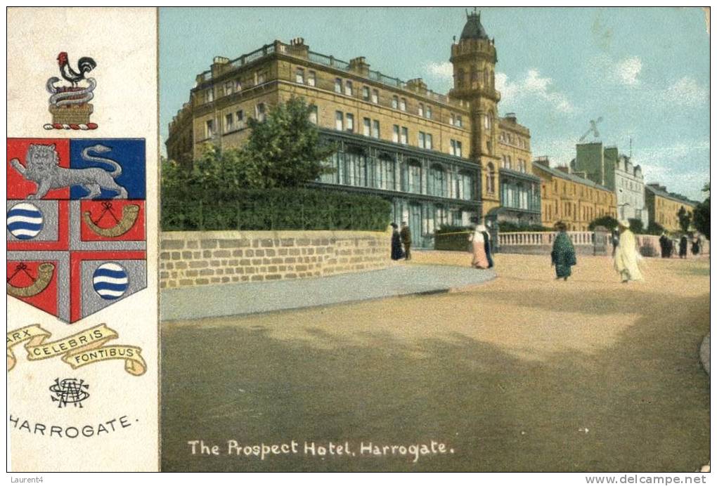 (600) Very Old Postcard - Carte Ancienne - Harrogate Hotel - Harrogate