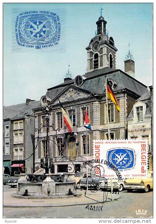 BELGIQUE CARTE MAXIMUM NUM.YVERT 1407 ANNEE DU TOURISME - 1961-1970