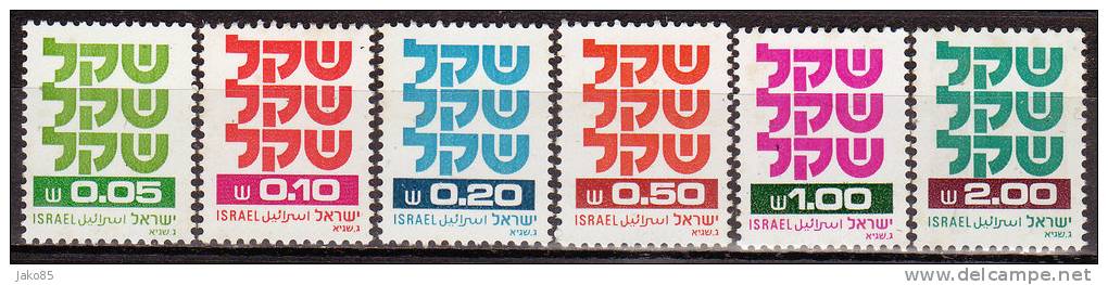 ISRAEL - 1980 - YT N° 771 /772 + 775 + 778 / 779 - ** - 6 Valeurs - Ongebruikt (zonder Tabs)