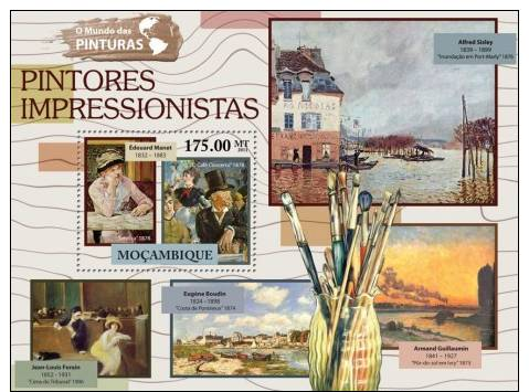 M11524b Mozambique 2011 The World Of Paintings Impressionism S/s Edouard Manet - Impressionisme