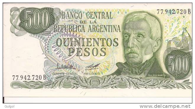 ARGENTINA 500 Pesos 1973 Uncirculated FDS Billete Bill Banknote - Argentina