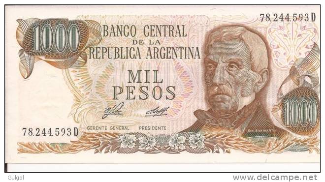 ARGENTINA 1000 Pesos Uncirculated FDS Billete Bill Banknote - Argentina