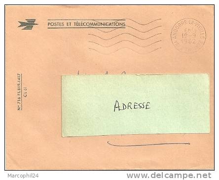ANDORRE (Val D') = ANDORRE La VIEILLE 1962 =  FLAMME SECAP Muette '5 Lignes Ondulées' FRANCHISE - Covers & Documents