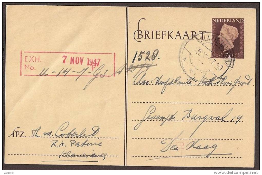 Briefkaart 1947 September - Geuzendam Nr 240c Dun Geel Karton - Postal Stationery