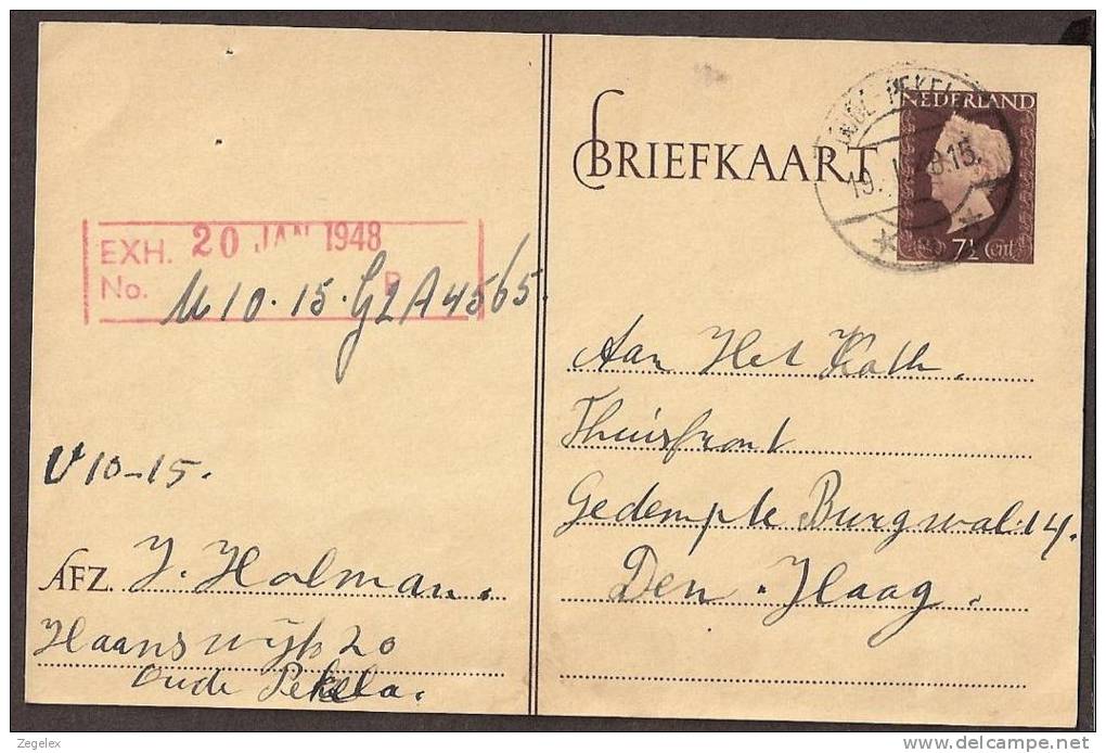 Briefkaart 1947 September - Geuzendam Nr 240c Dun Geel Karton - Postal Stationery