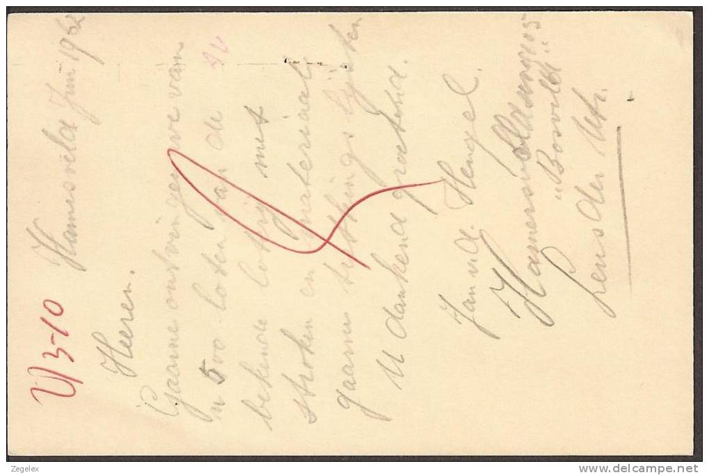 Briefkaart 1957 Geuzendam Nr 261 Ongestempeld, Wel Beschreven. - Postal Stationery