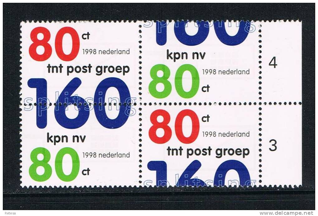 NEDERLAND  SPLITSING KPN   1998 ** - Unused Stamps
