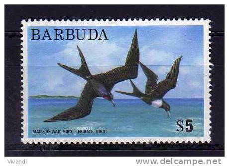 Barbuda - 1975 - $5 Dollar Definitive/Frigate Bird (Perf 14 X 14½) - MNH - Barbuda (...-1981)