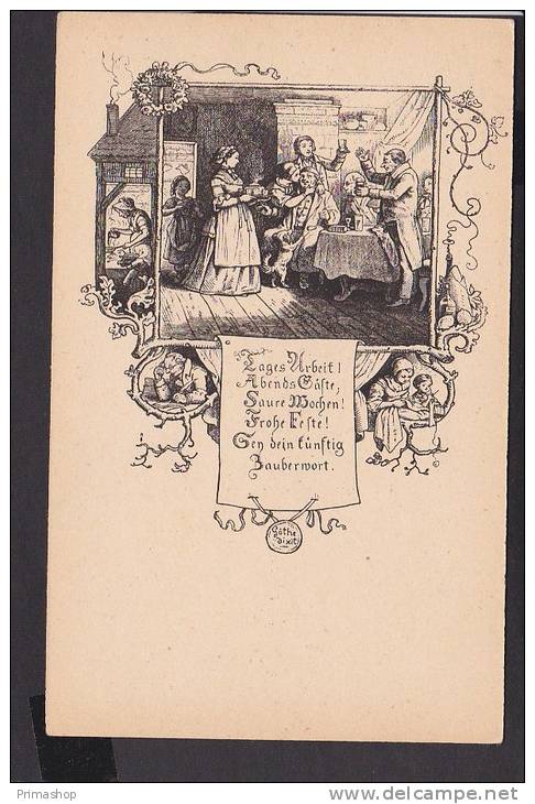 C13  /   Ludwig Richter /  Tages Arbeit A.d. Serie Winter 1925 - Richter, Ludwig