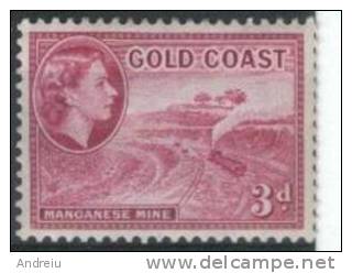 1952 Gold Coast (Ghana)  Manganese Mine, MH - Côte D'Or (...-1957)