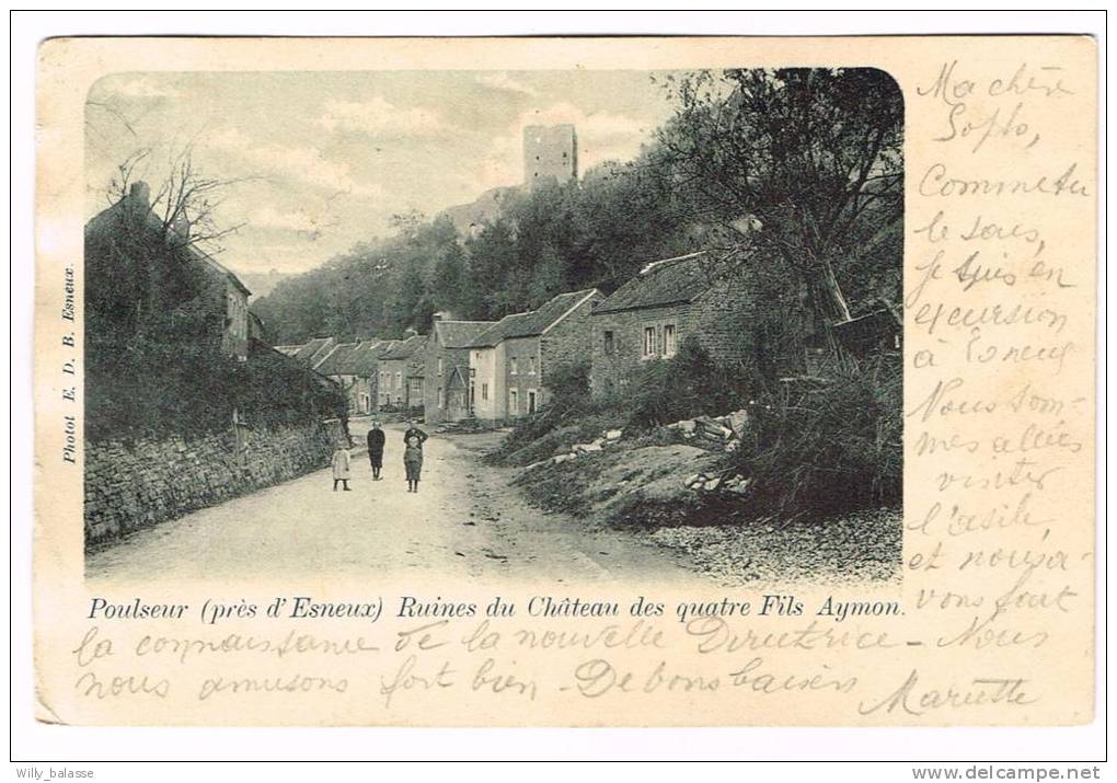 Carte Postale "Comblain-au-Pont / Poulseur - Ruines Du Château Des Quatre Filles Aymon" - Comblain-au-Pont