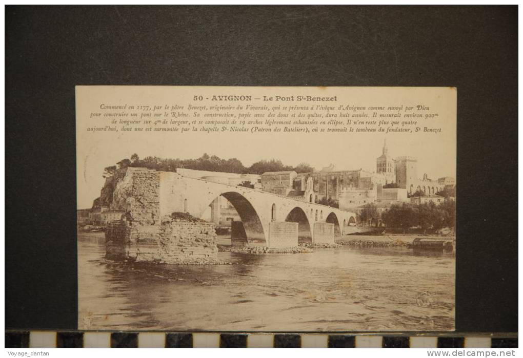 CP, 84, Avignon Le Pont St Benezet N°50 Edit ELD ? 1907 - Avignon (Palais & Pont)