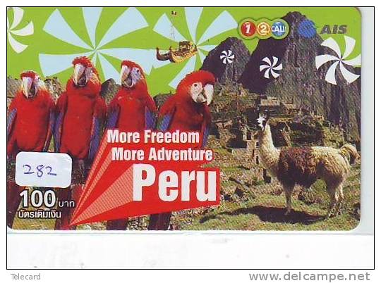 Télécarte  * Oiseau * PERROQUET  (282)  PARROT * BIRD * Phonecard - PAPAGEI  * PAPAGAAI * PERU RELATED - Loros