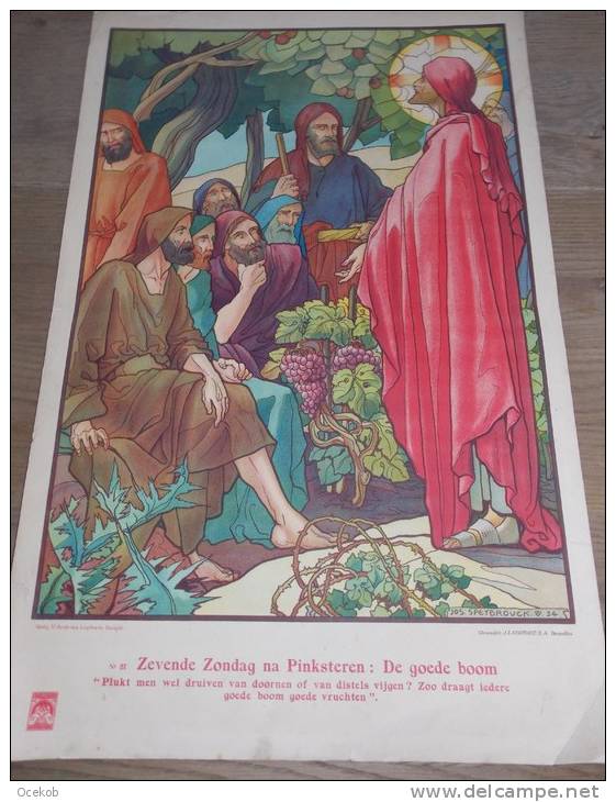 Affiche Devotie Illustr. Jos Speybrouck - Zevende Zondag Na Pinksteren - Affiches