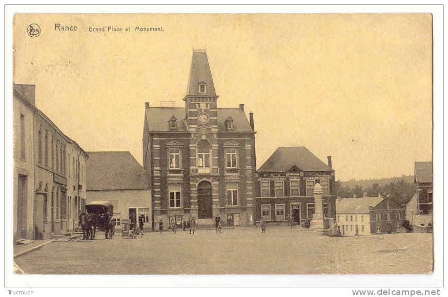 E1232 - RANCE - Grand'place Et Monument - Sivry-Rance