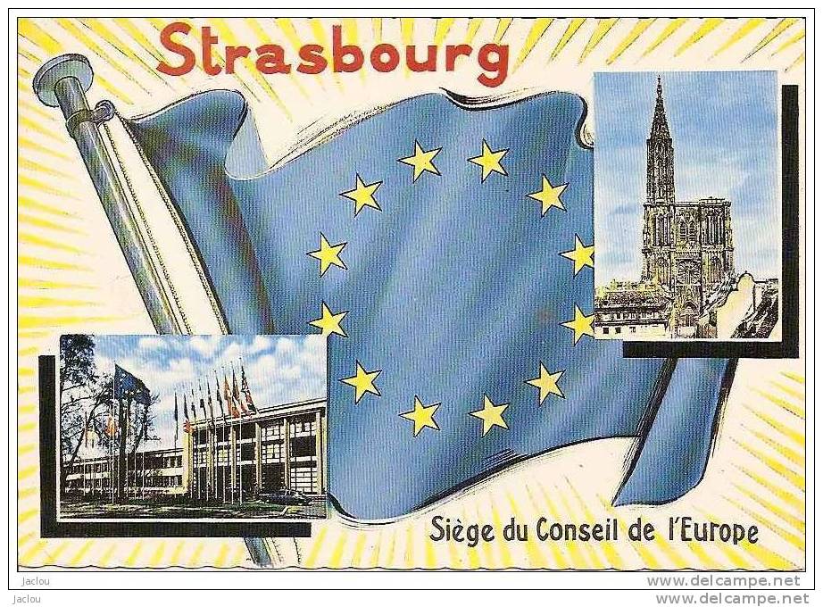 STRASBOURG SIEGE DU CONSEIL DE L´EUROPE MULTI VUE REF 9753 - Strasbourg