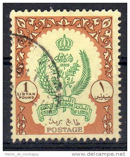 1955 - 1957, Série Courante, Armoiries, Y&amp;T  No. 156, Oblitéré, Lot 35149 - Libia