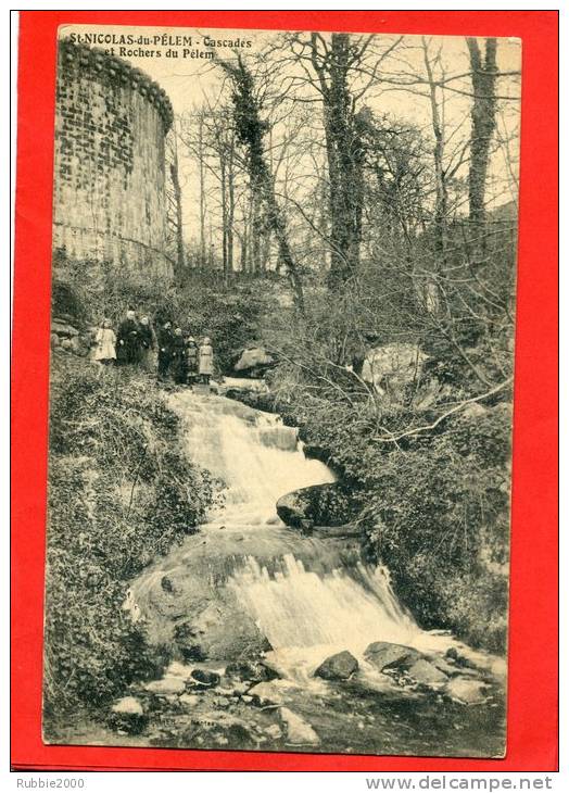 SAINT NICOLAS DU PELEM CASCADES ET ROCHERS DU PELEM CARTE EN BON ETAT - Saint-Nicolas-du-Pélem