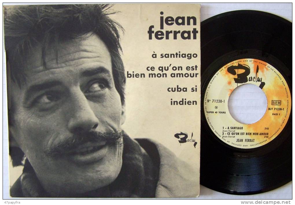 Jean FERRAT RARE EP A Santiago M / M - Disco, Pop