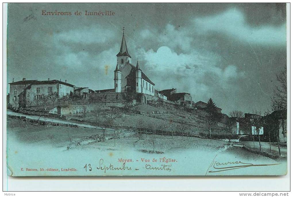 ENVIRONS DE LUNEVILLE  - Moyen, Vue De L'église. - Luneville