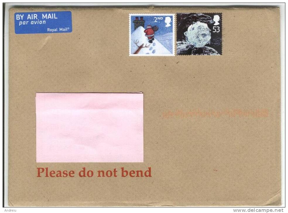 2013 Great Britain  Nice  Cover Sent To Romania Par Avion Used Oblitere - Entiers Postaux