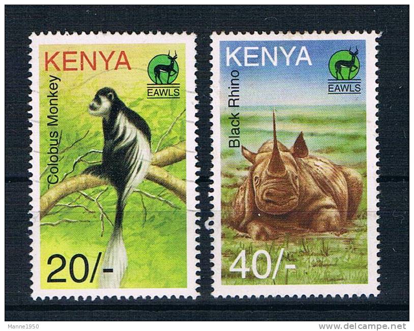 Kenia 1996 Tiere Mi.Nr. 689/91 Gestempelt/ungebraucht - Kenia (1963-...)