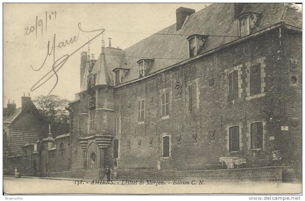 AMIENS, L'HÔTEL DE MORGAN.  SCAN R/V - Amiens