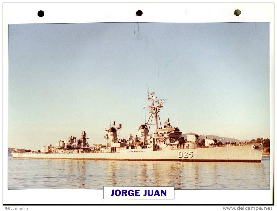 Espagne 1943 : Destroyer De Lutte Anti-sous-marine JORGE JUAN - Bateaux