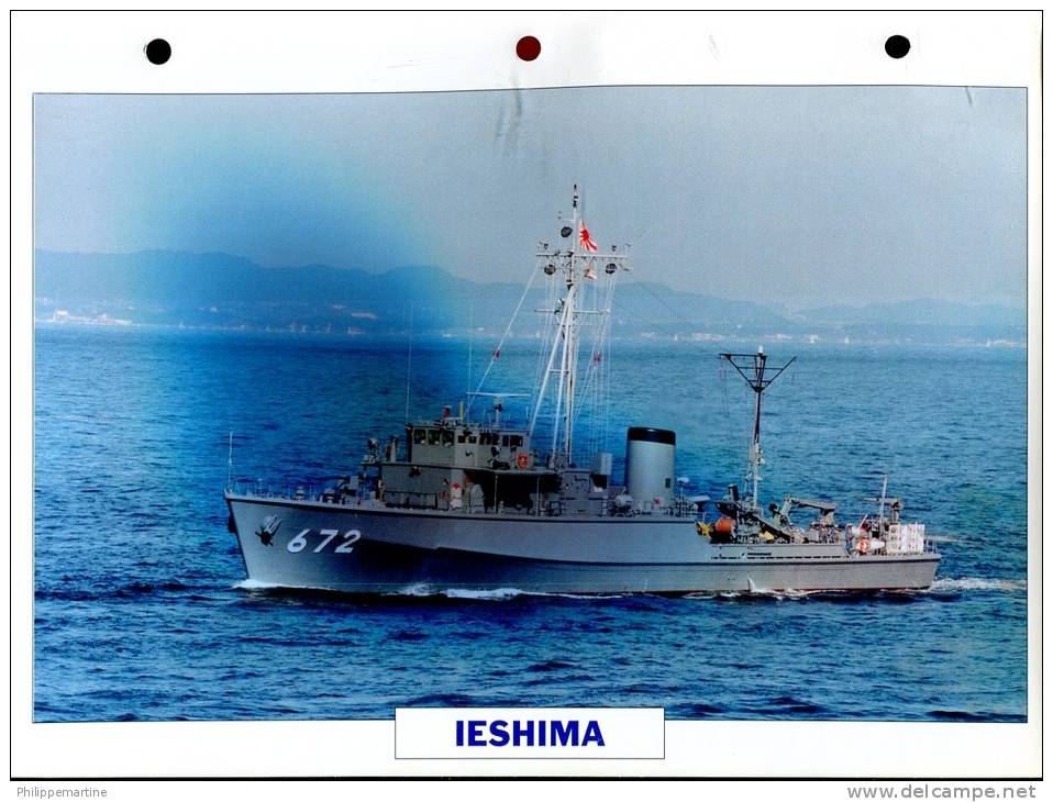Japon 1990 : Drageur-chasseur De Mines IESHIMA - Bateaux