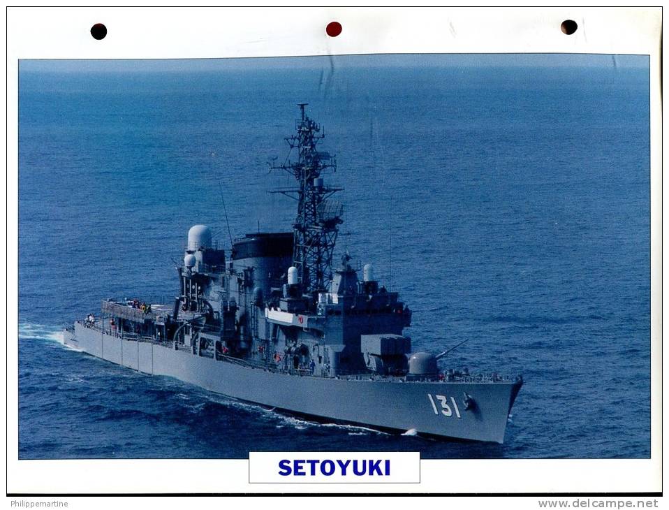 Japon 1985 : Destroyer SETOYUKI - Bateaux