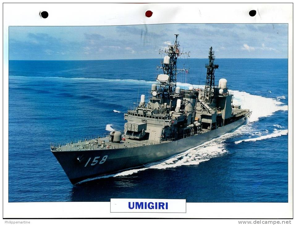 Japon 1989 : Destroyer UMIGIRI - Bateaux