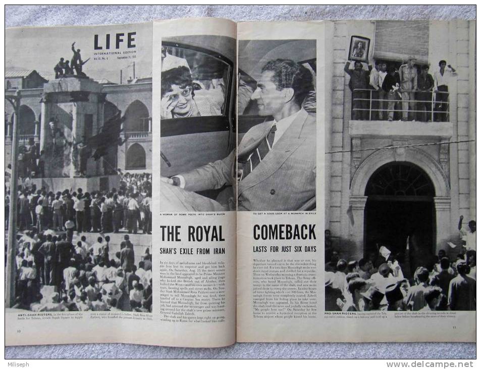Magazine LIFE - SEPTEMBER 21 , 1953 - INTERNATIONAL EDITION -  Publicité RENAULT Frégate, BILLANCOURT       (3010) - News/ Current Affairs