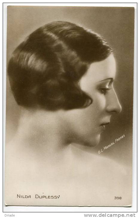 CARTOLINA NILDA DUPLESSY  ATTRICE CINEMA ACTRESS PHOTO MANUEL FRERES - Acteurs